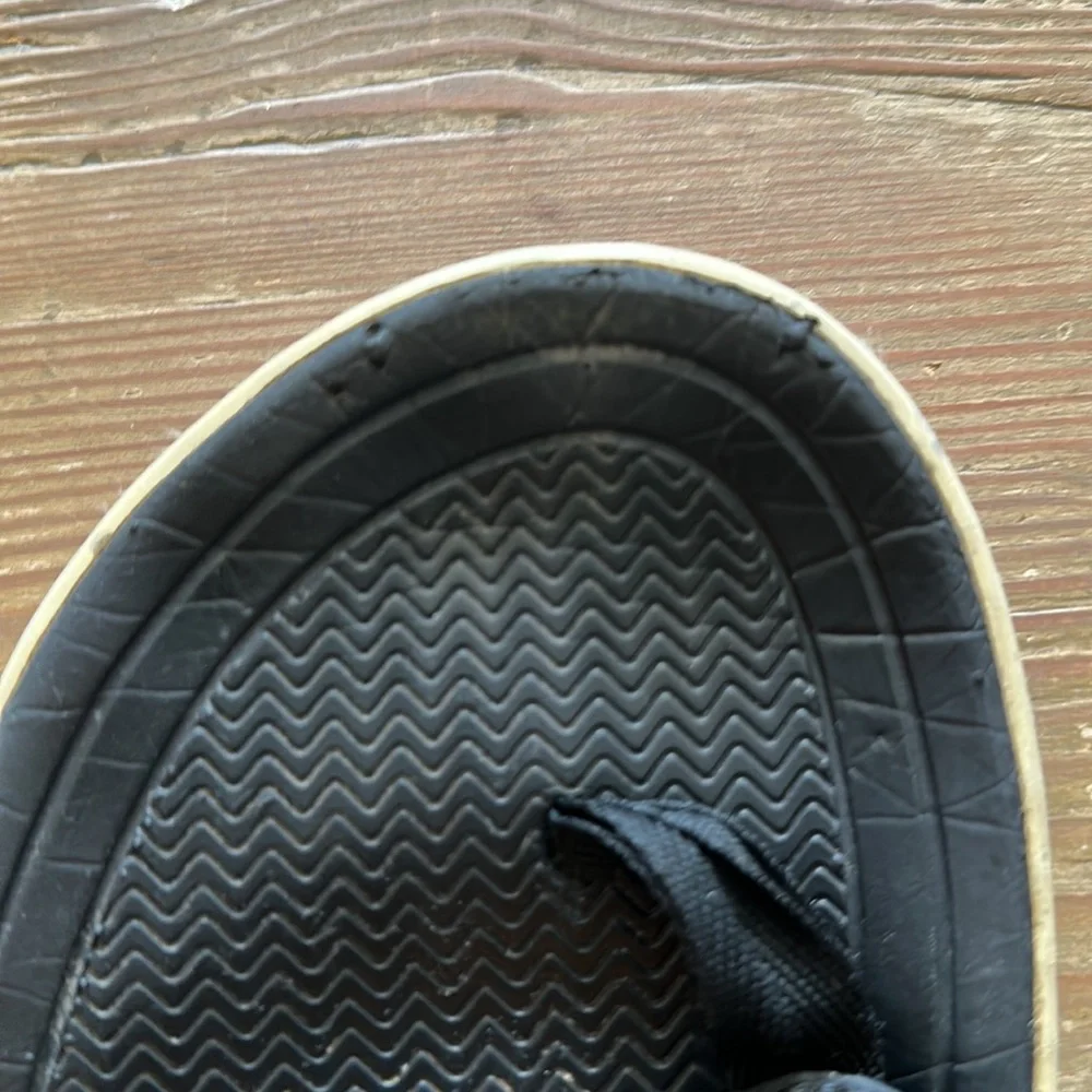 Sperry black leather Top-Sider Flip-Flop sandals Shoes Size 12M Summer Beach